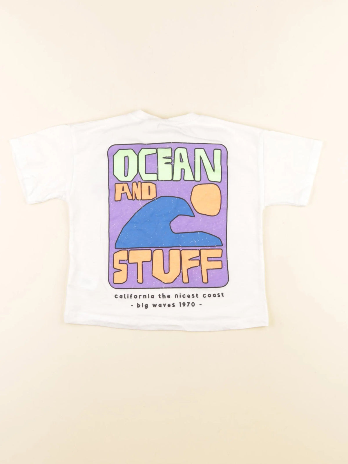 Zara - tee-shirt imprimé au dos blanc - 3 ans