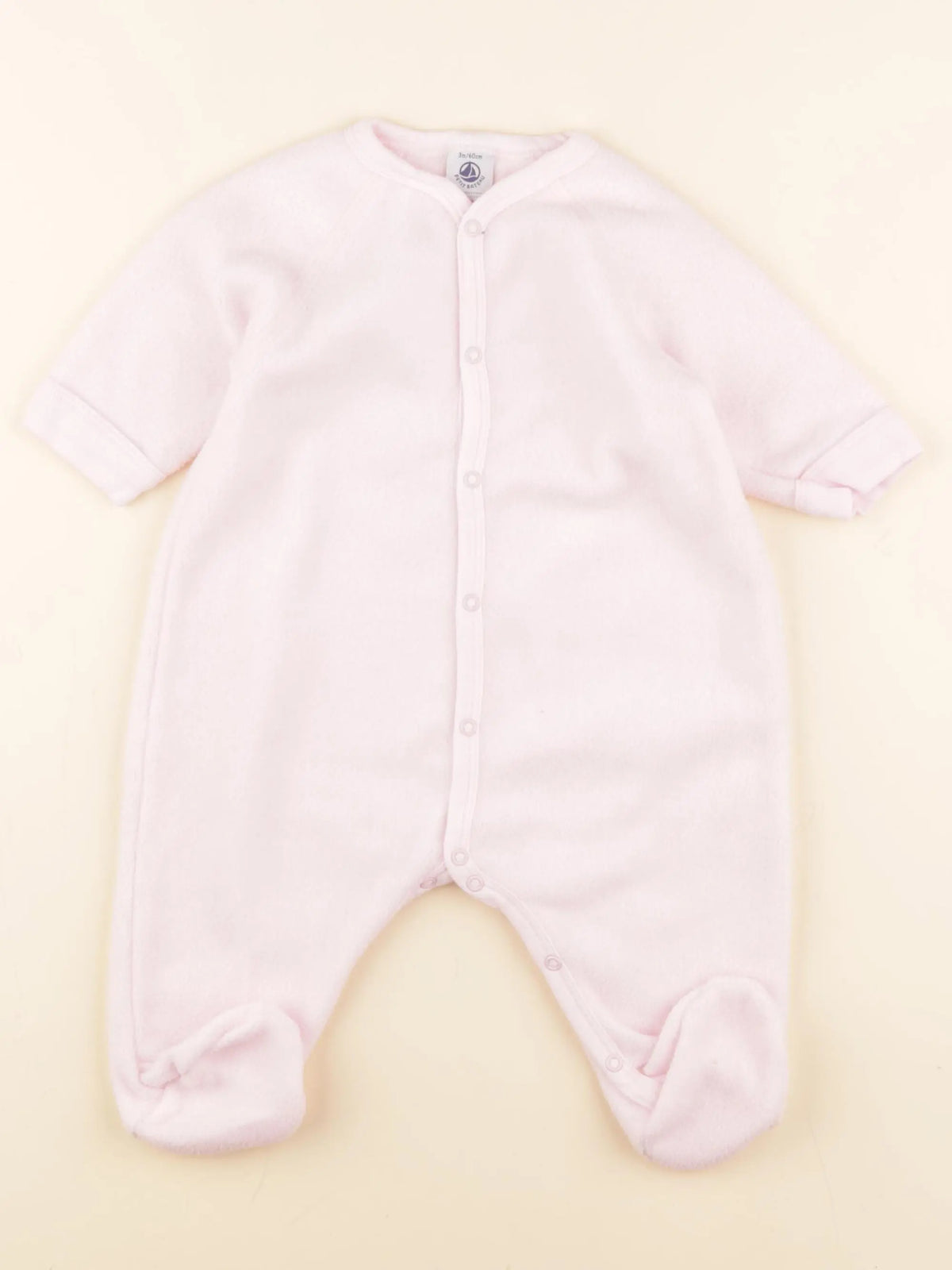 Petit Bateau - sur-pyjama rose - 3 mois