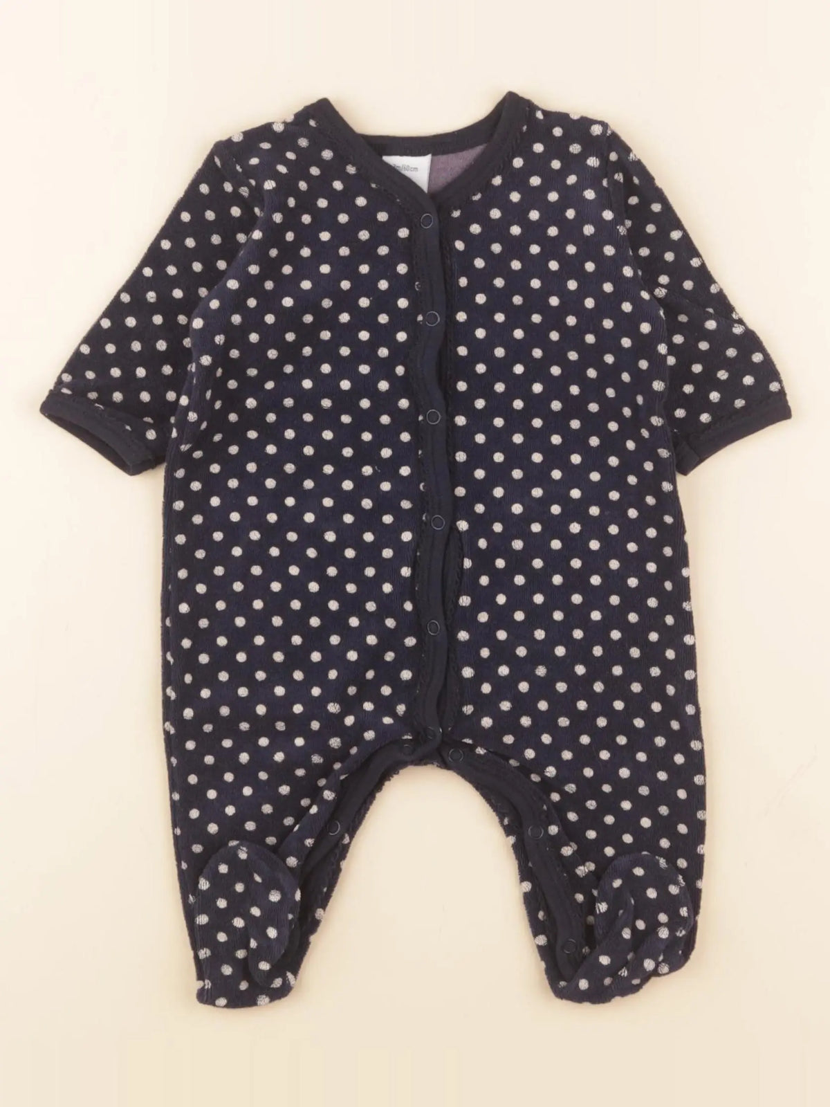 Petit Bateau - pyjama éponge bleu - 3 mois
