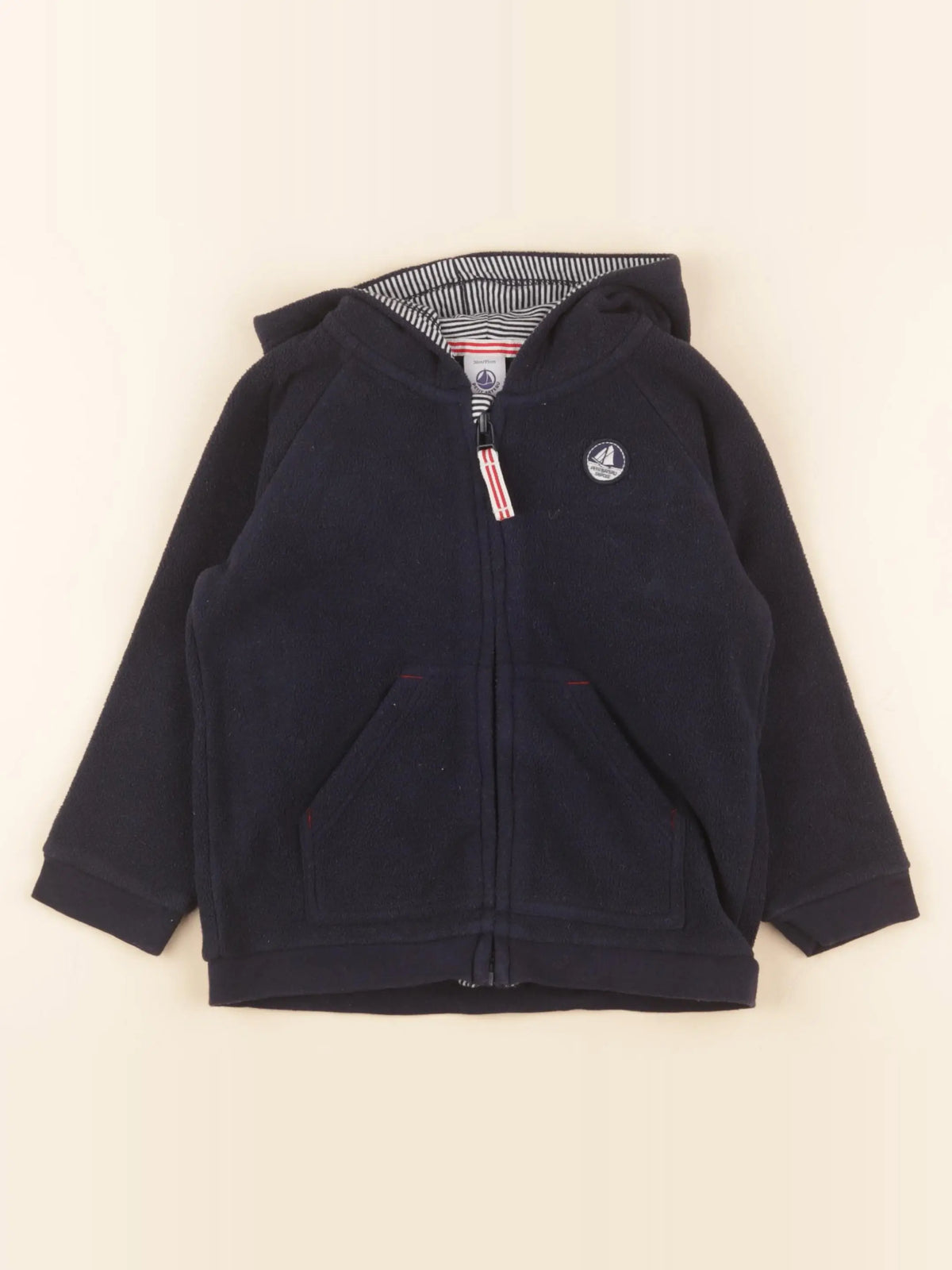 Petit Bateau - polaire bleu - 3 ans