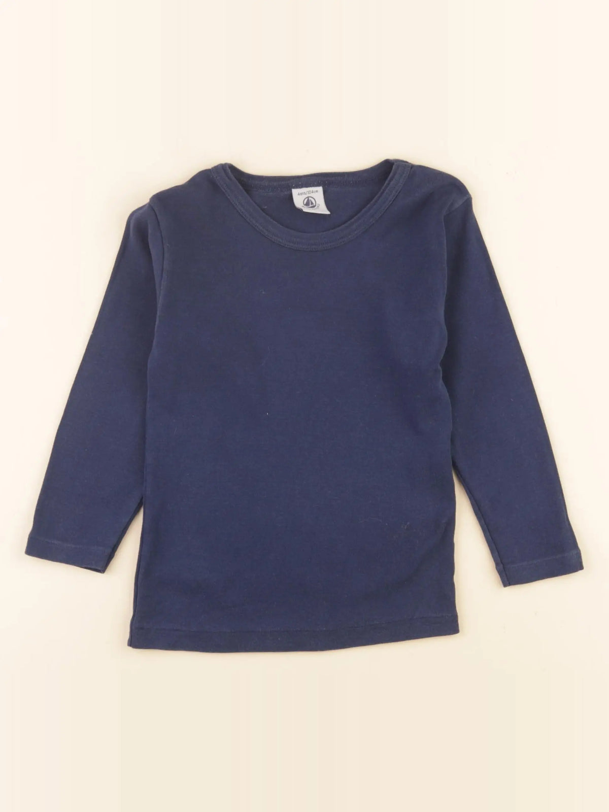 Petit Bateau - tee-shirt bleu - 4 ans