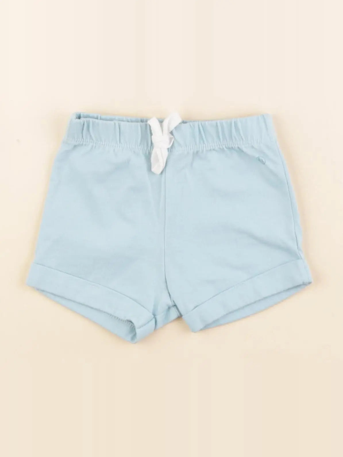 Petit Bateau - short bleu - 6 mois