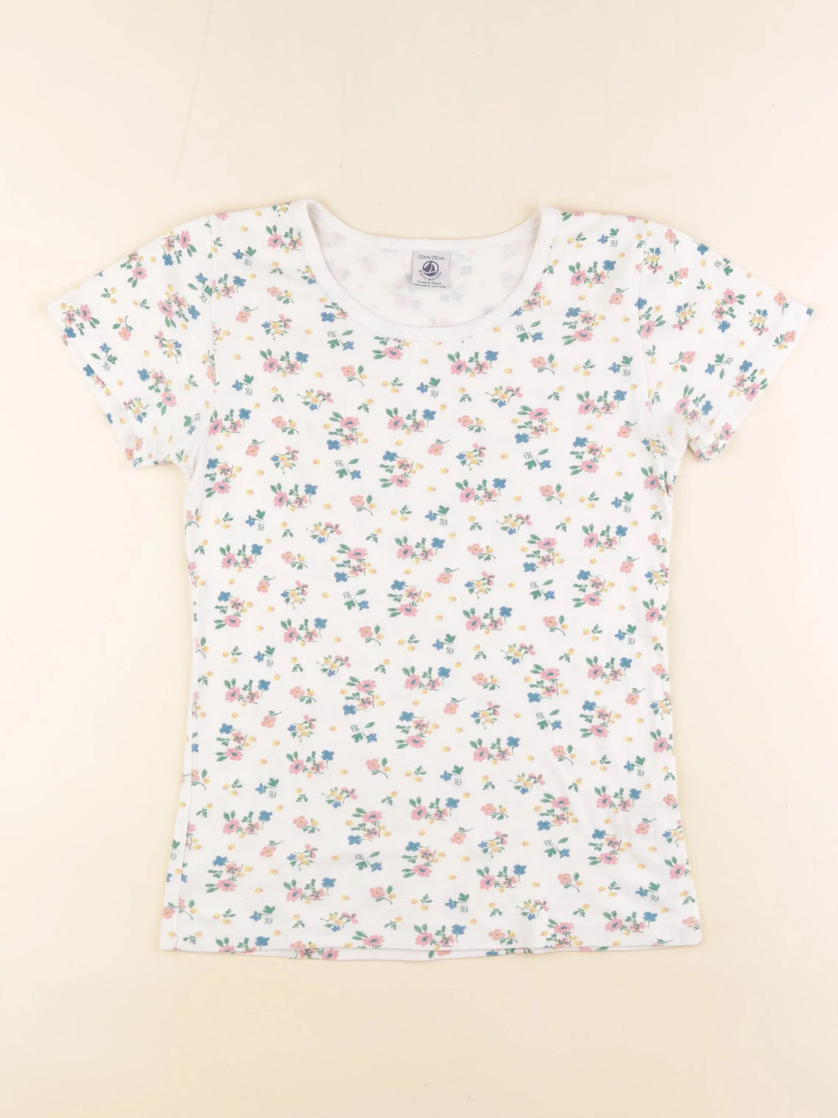 Petit Bateau - lot de 2 maillots de corps multicolore - 12 ans