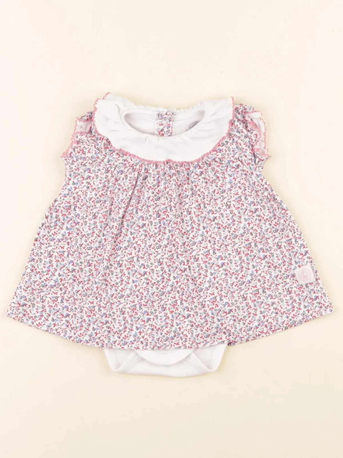 Petit Bateau - body robe multicolore - 1 mois