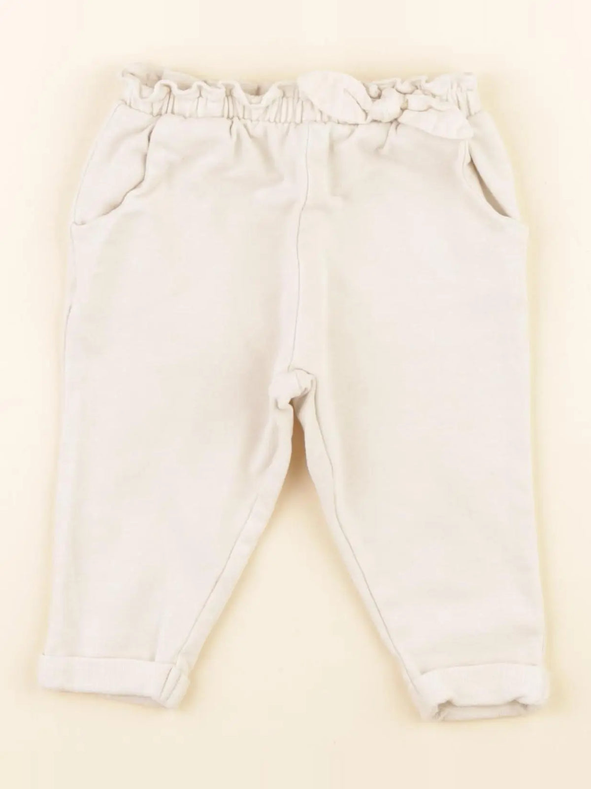 Zara - pantalon beige - 6/9 mois