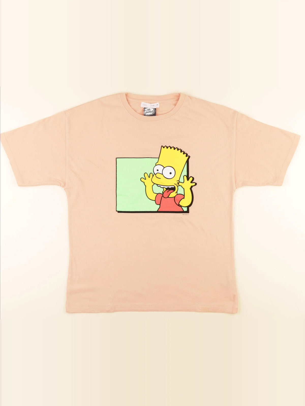 Zara - tee-shirt imprimé au dos orange - 11/12 ans