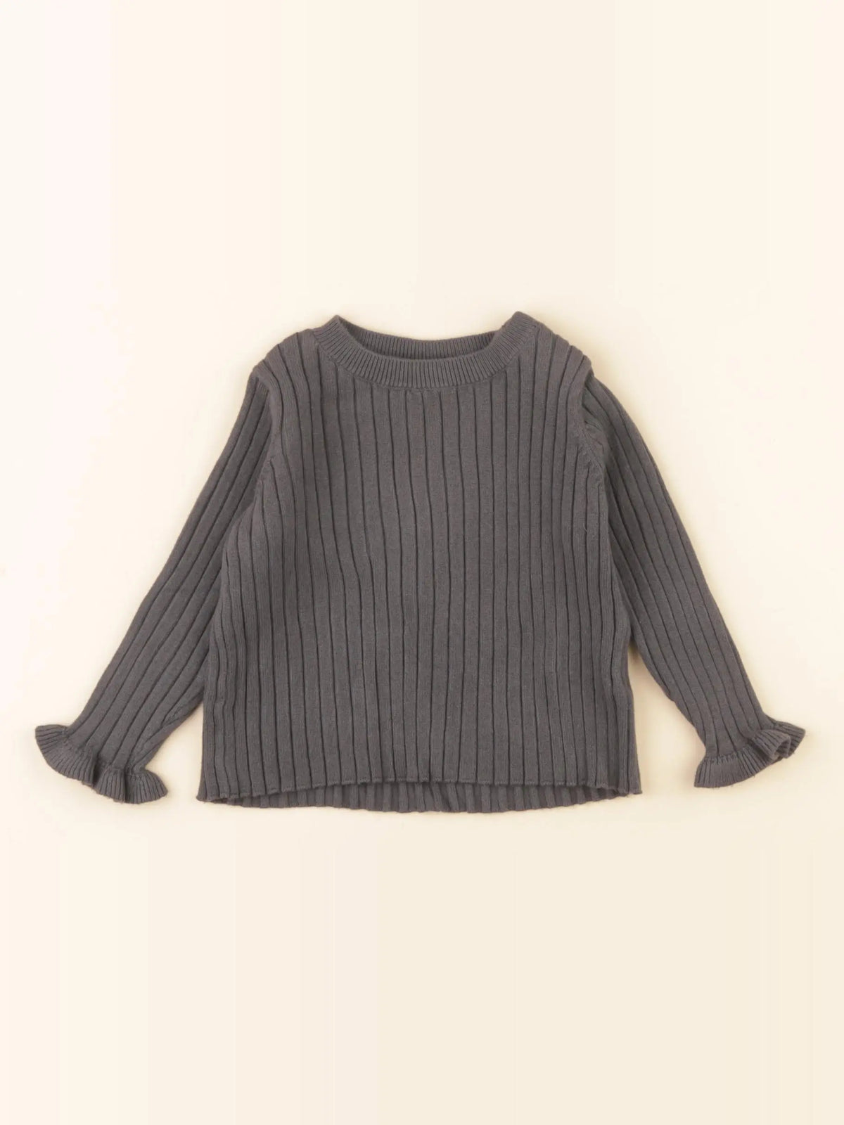 H&M - pull taupe - 4/6 mois