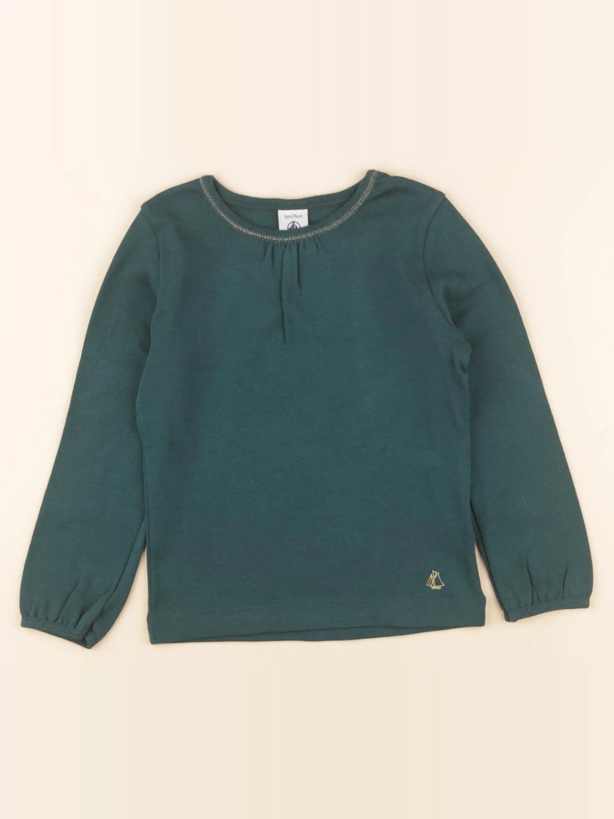 Petit Bateau - tee-shirt vert - 3 ans