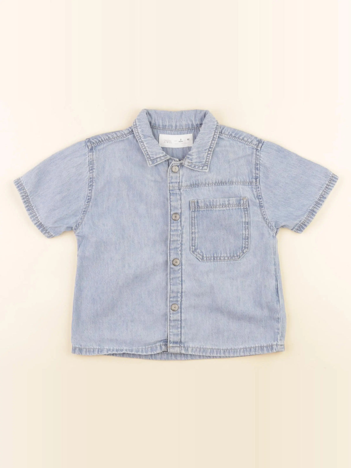Zara - chemise bleu - 2 ans
