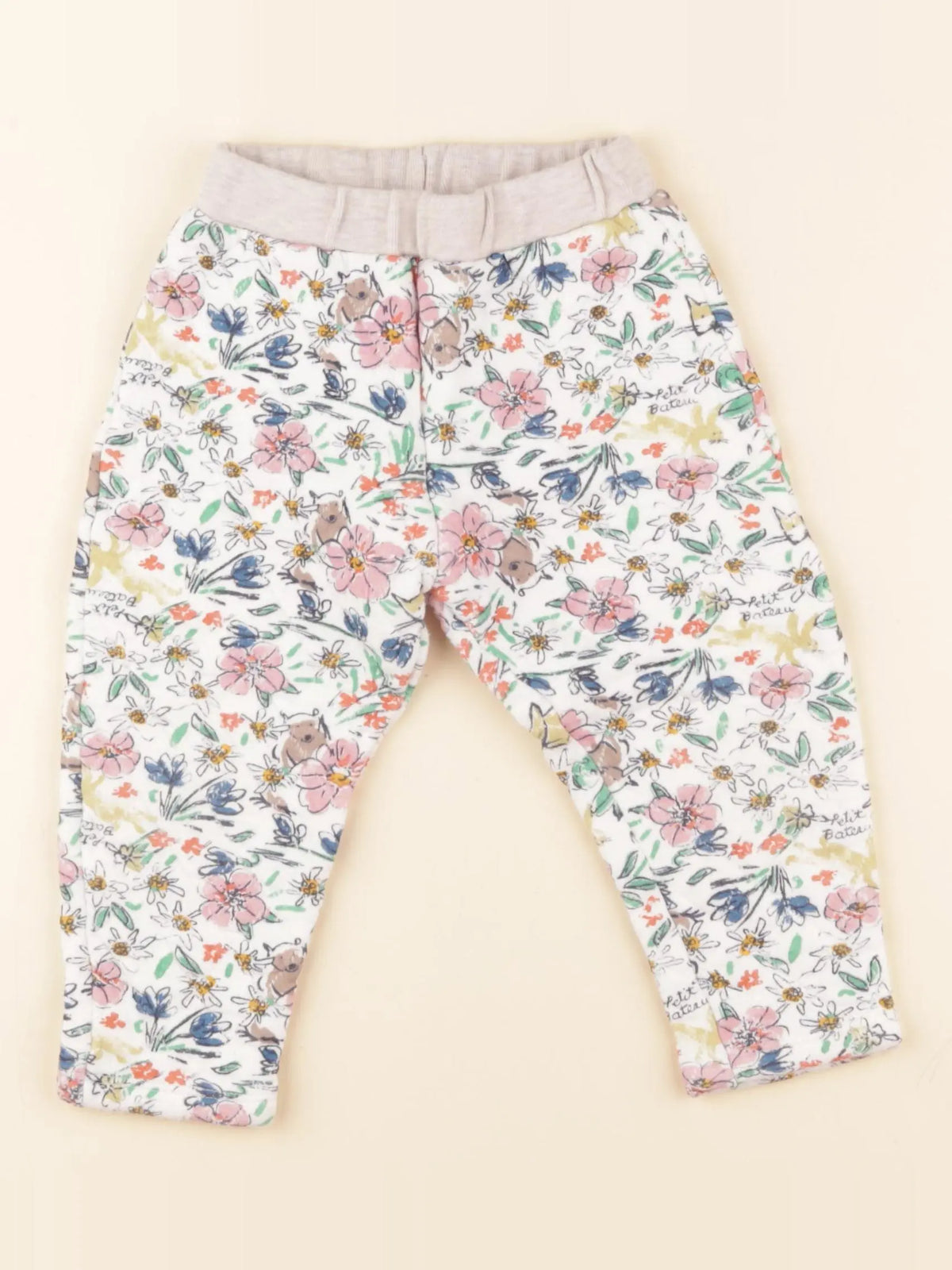 Petit Bateau - jogging multicolore - 24 mois