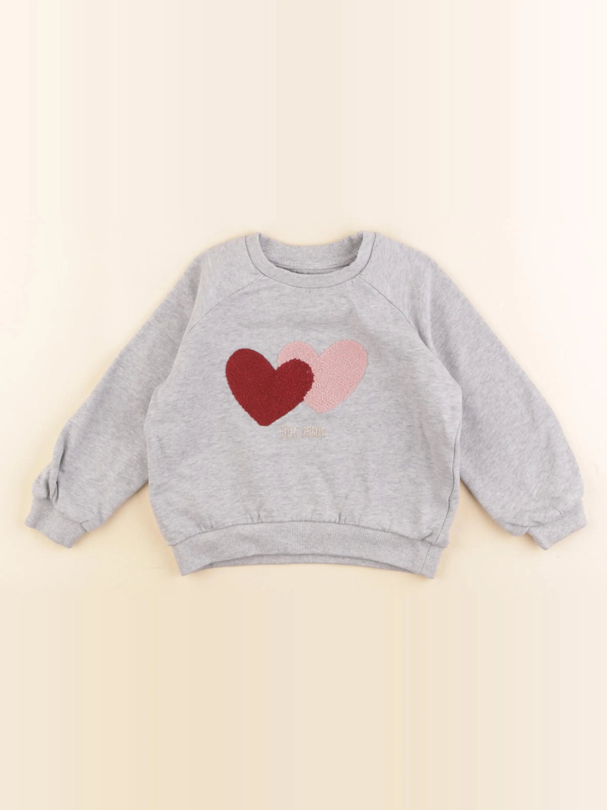 Vertbaudet - sweat gris, or - 3 ans