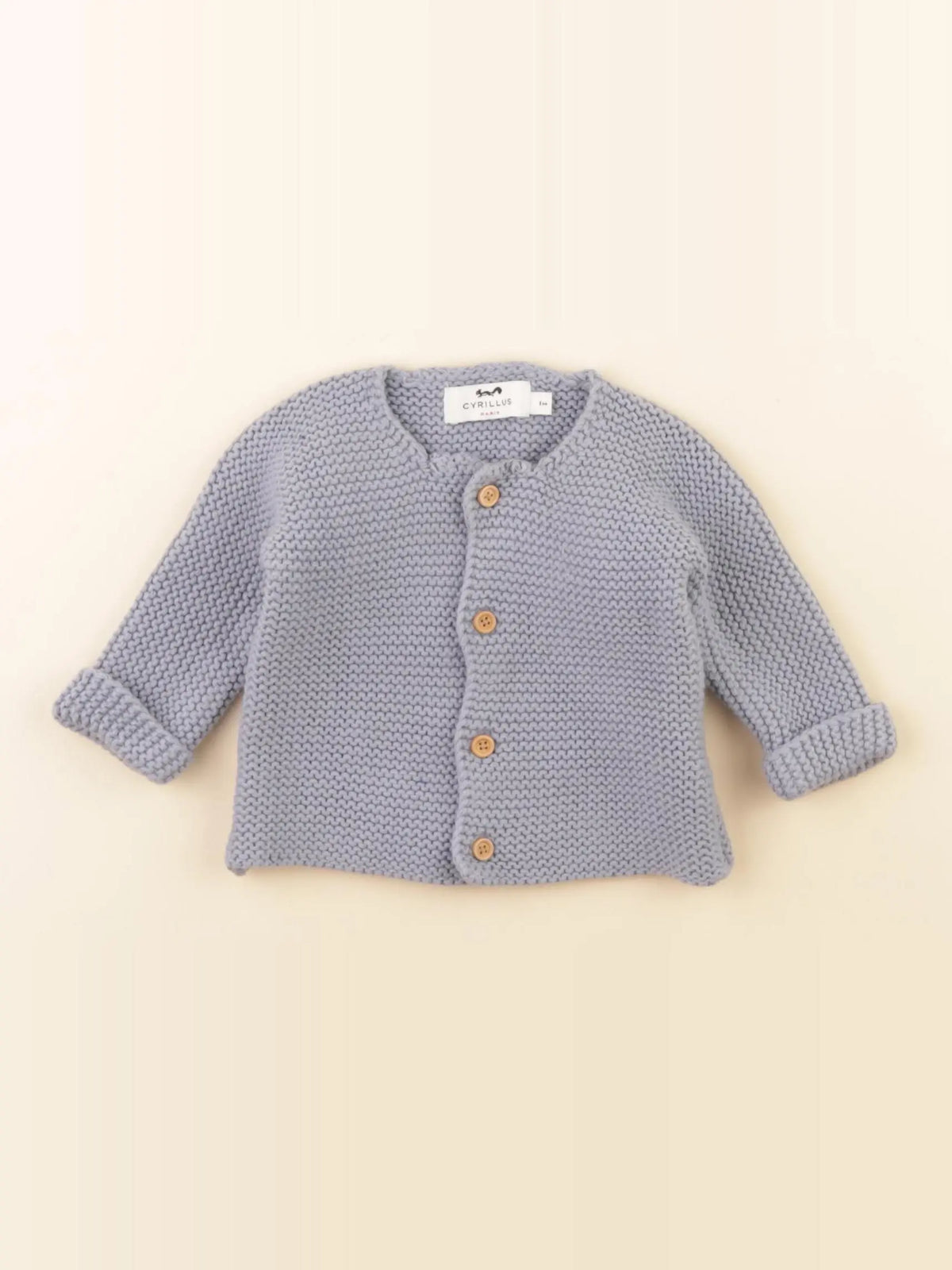 Cyrillus - gilet bleu - 1 mois