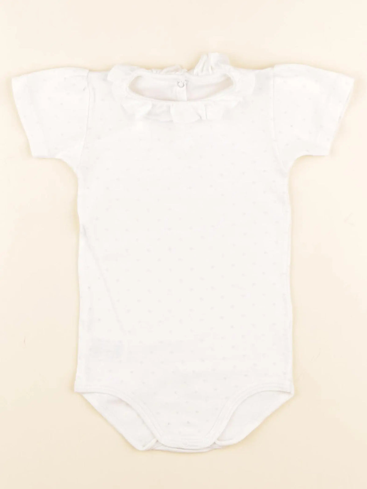 Petit Bateau - body à col blanc - 18 mois