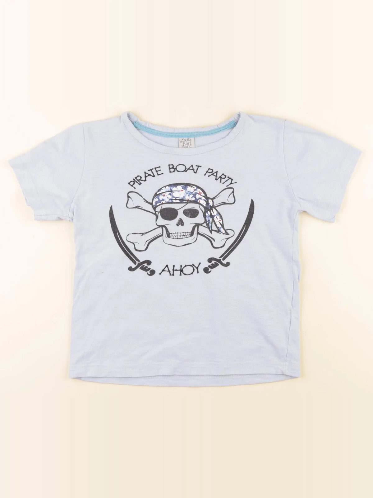 Little Karl Marc John - tee-shirt bleu - 8 ans