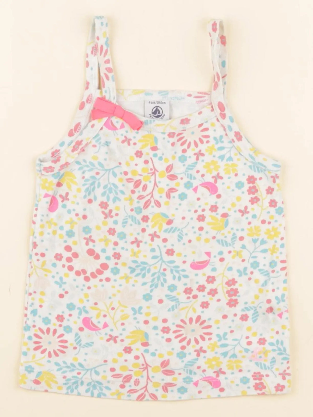 Petit Bateau - maillot de corps blanc - 4 ans