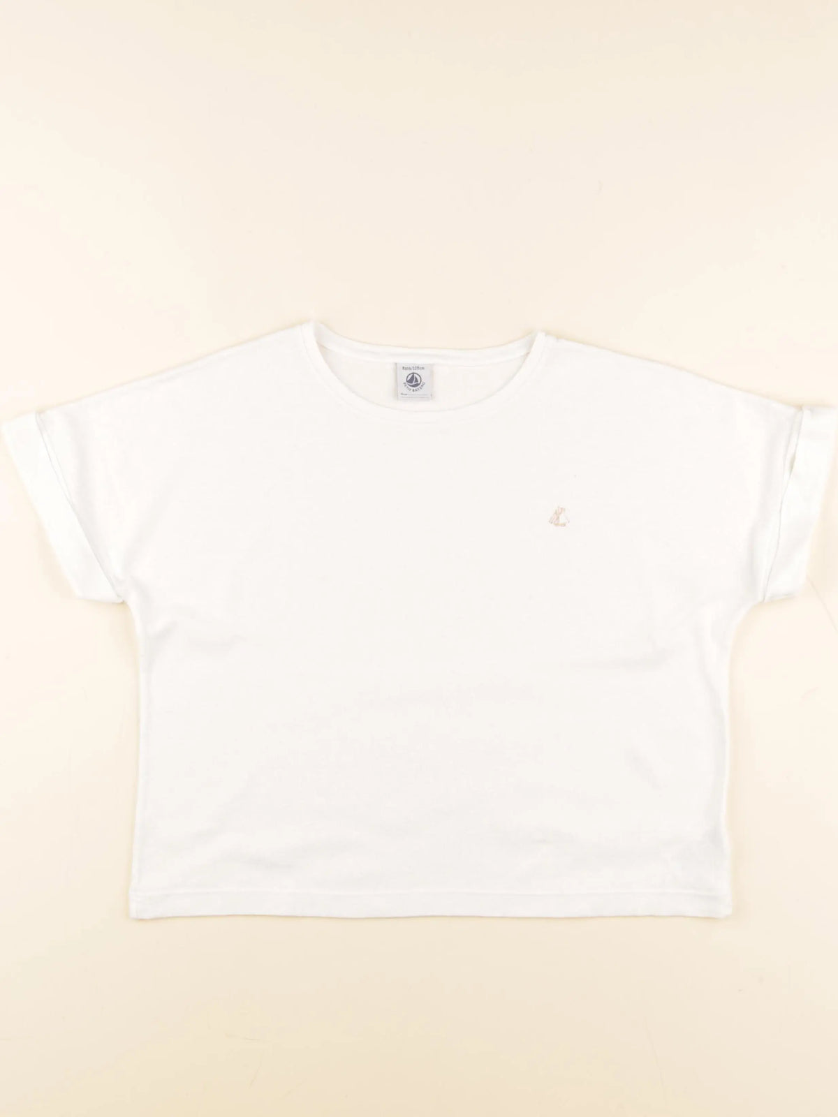 Petit Bateau - tee-shirt blanc - 8 ans
