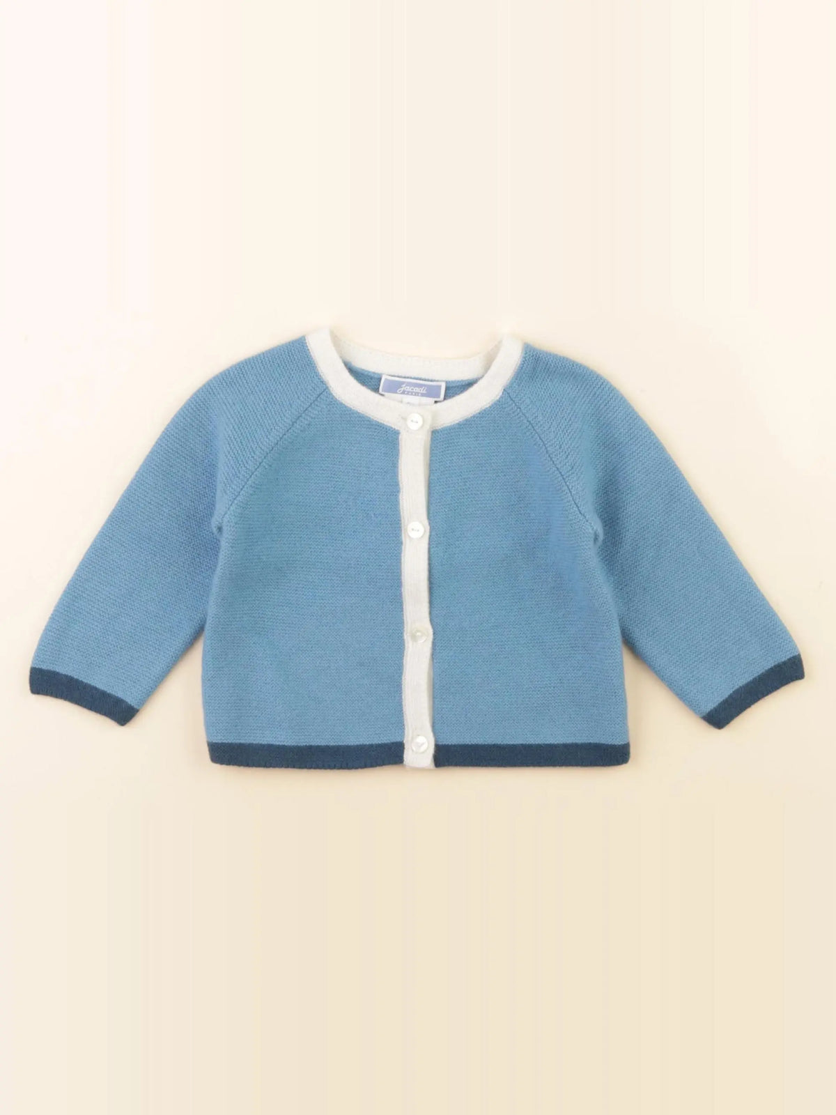 Jacadi - gilet bleu - 6 mois