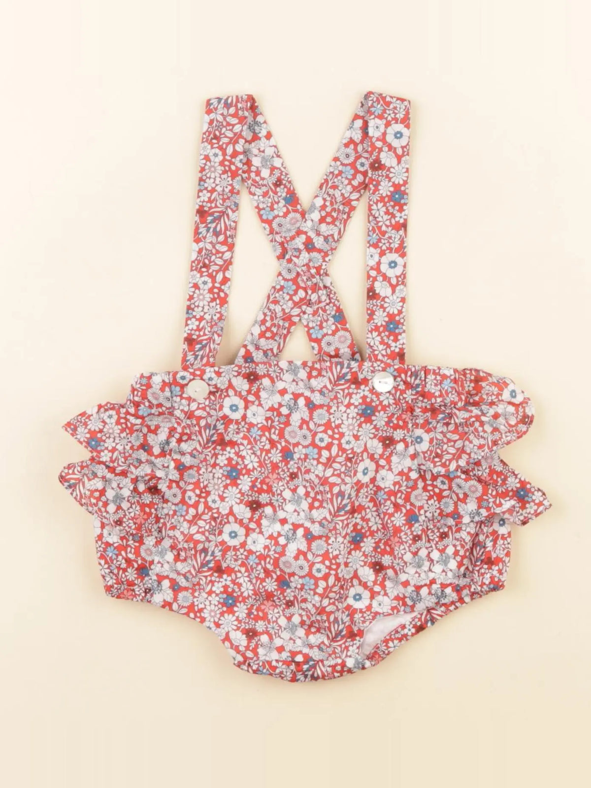 Jacadi - bloomer liberty rouge - 3 mois