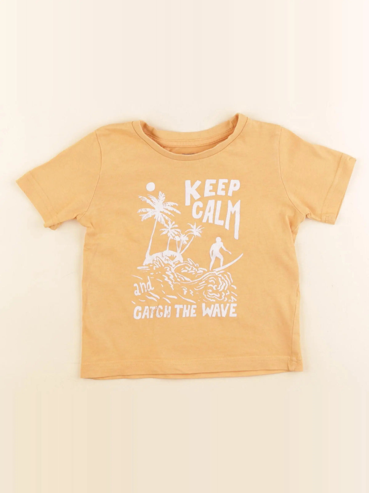 Vertbaudet - tee-shirt orange - 3 ans