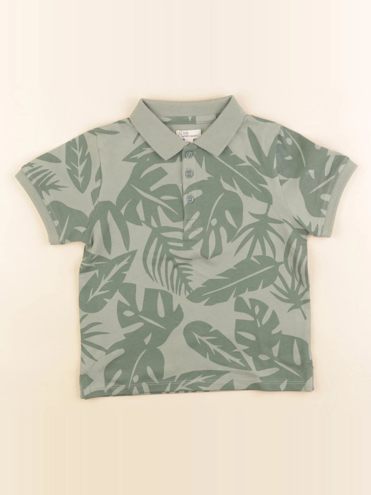Little Cigogne - polo vert - 4 ans
