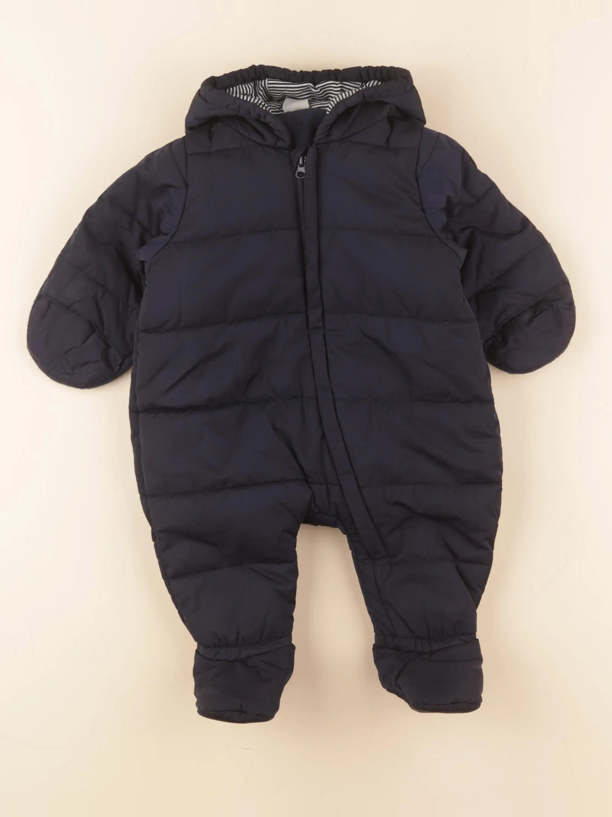 Petit Bateau - combi-pilote bleu - 3 mois