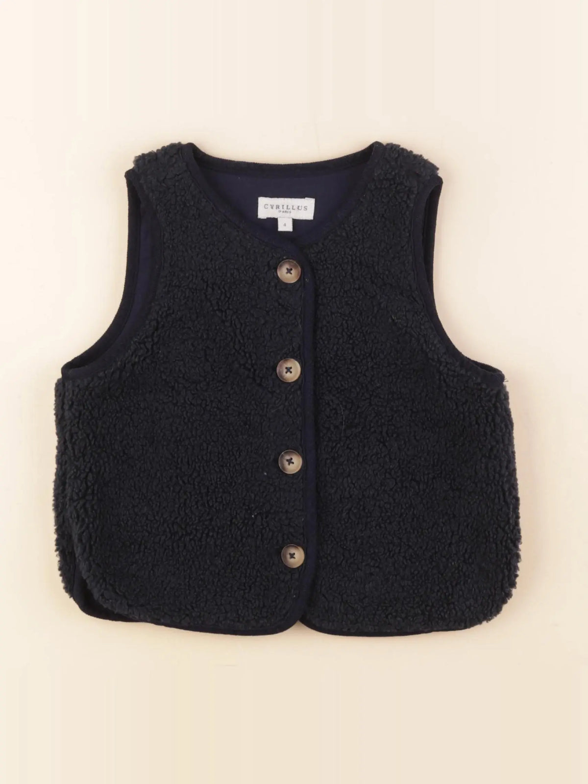 Cyrillus - gilet bleu - 4 ans