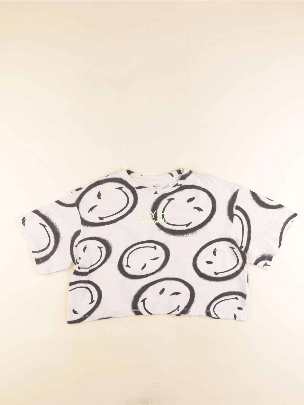 H&M - tee-shirt beige - 12/14 ans