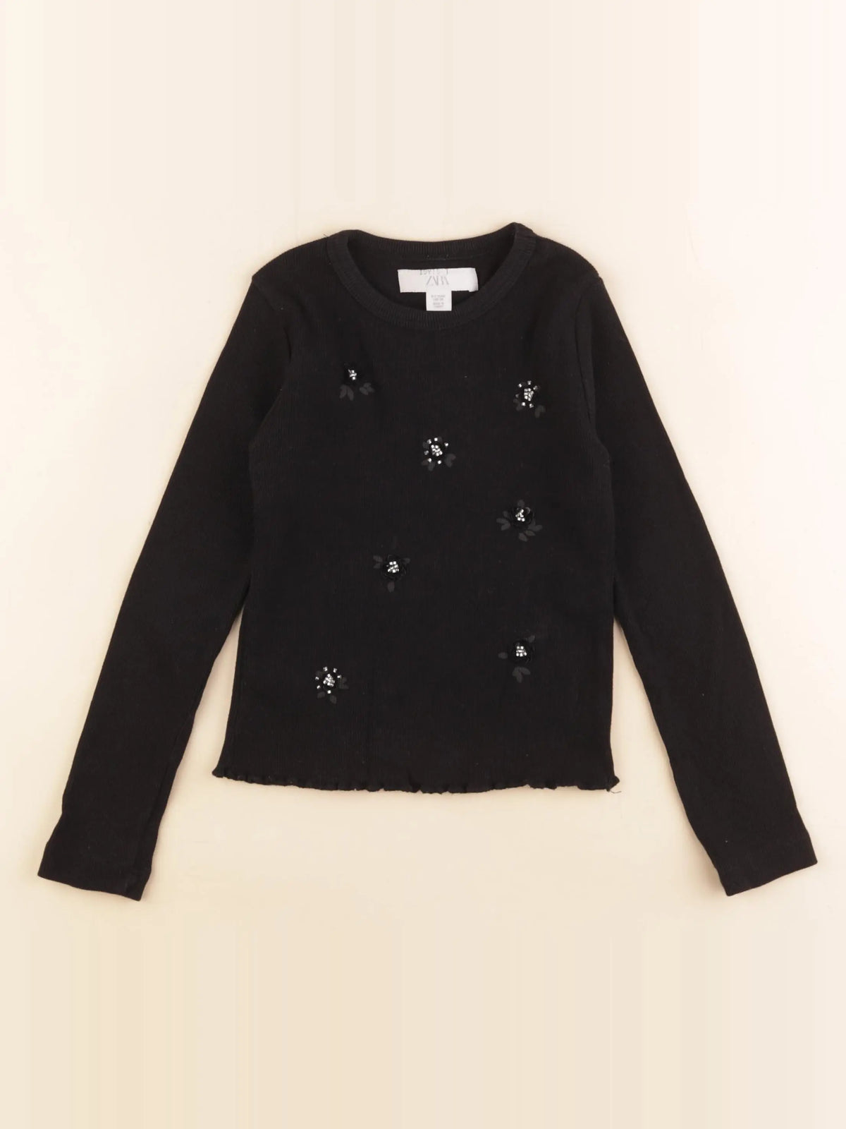 Zara - tee-shirt noir - 6/7 ans