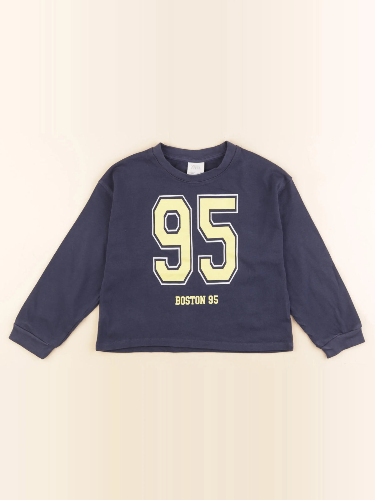 Zara - tee-shirt imprimé au dos bleu - 6/7 ans