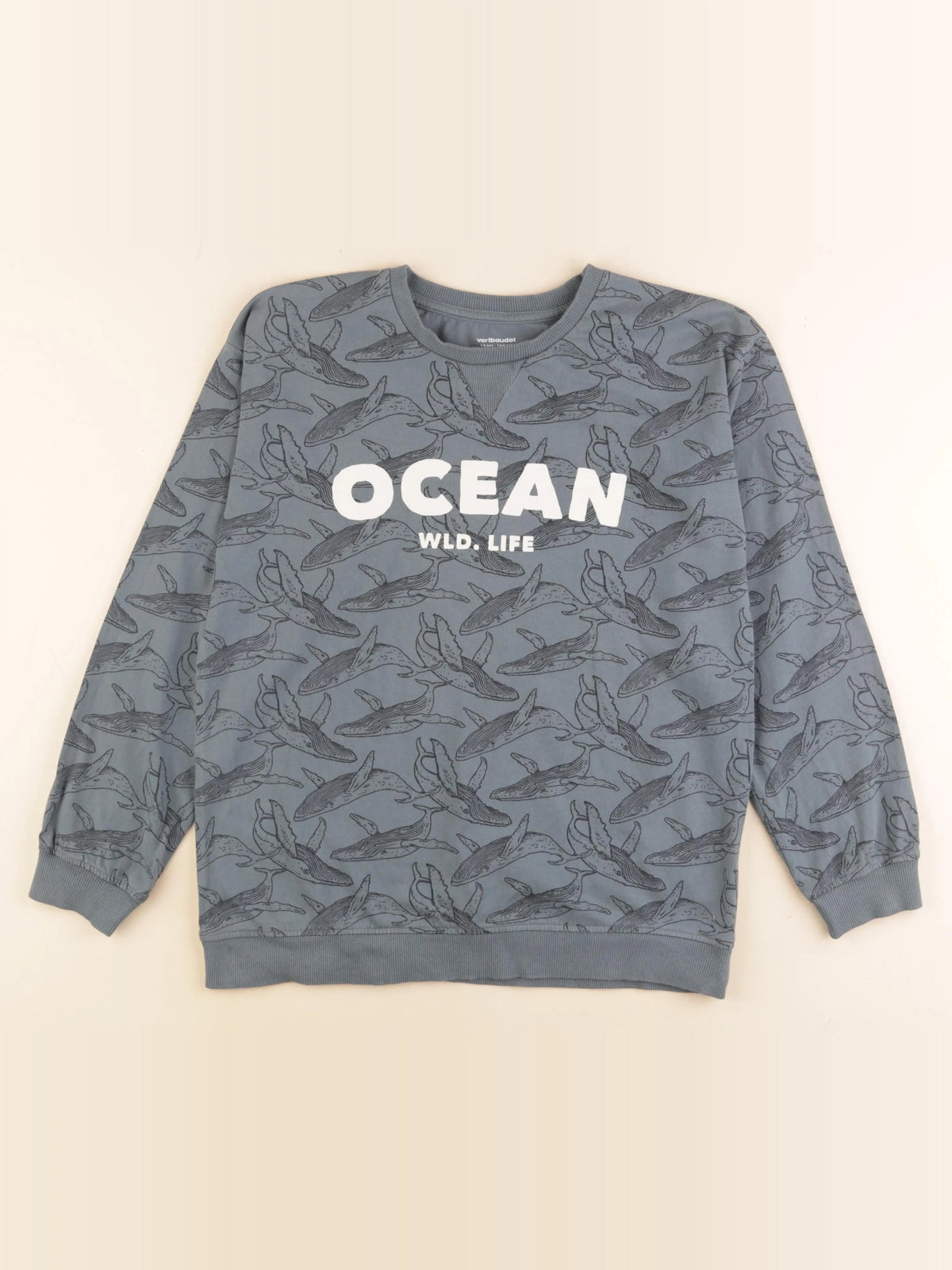 Vertbaudet - tee-shirt bleu - 14 ans