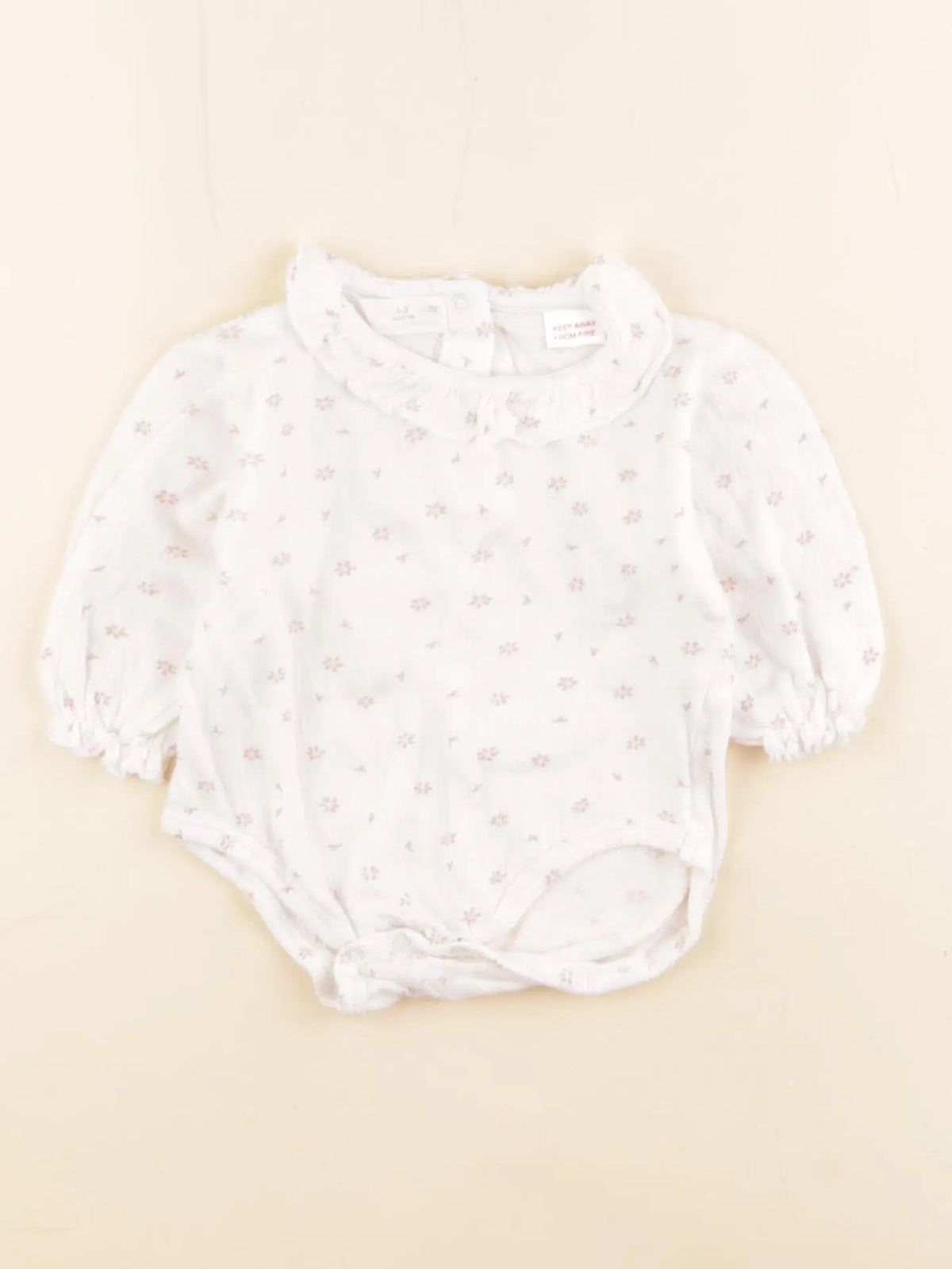 Zara - combinaison blanc - 1/3 mois
