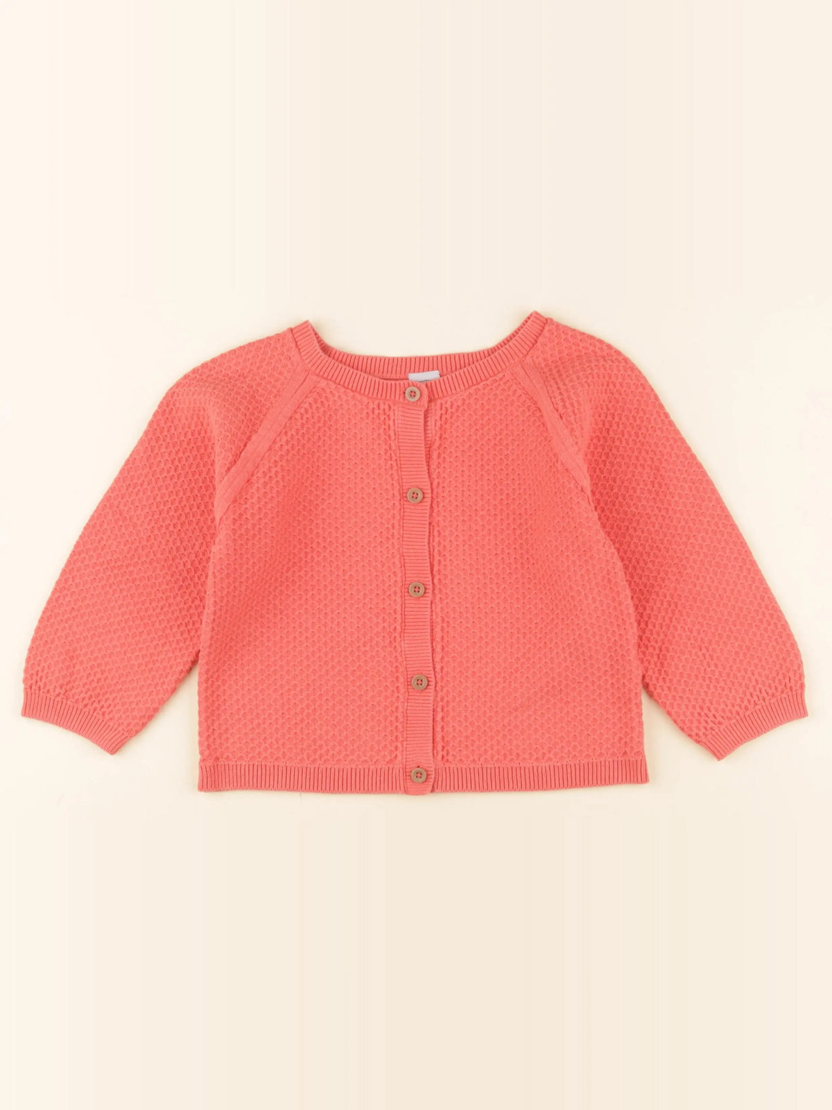 Petit Bateau - gilet rouge - 4 ans