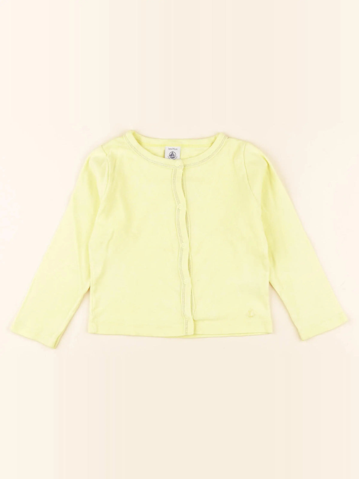 Petit Bateau - tee-shirt jaune - 3 ans