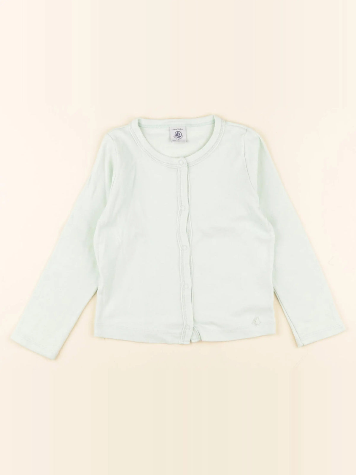 Petit Bateau - tee-shirt vert - 4 ans
