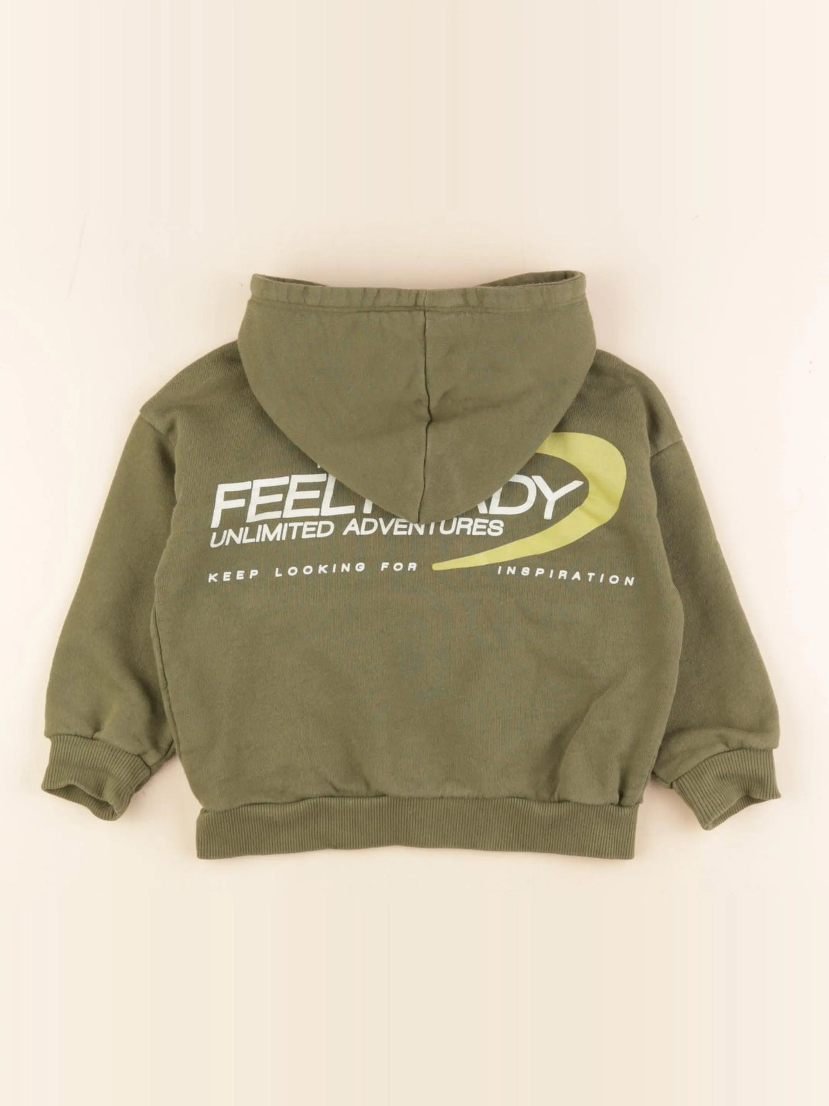 Zara - sweat imprimé au dos vert - 2 ans