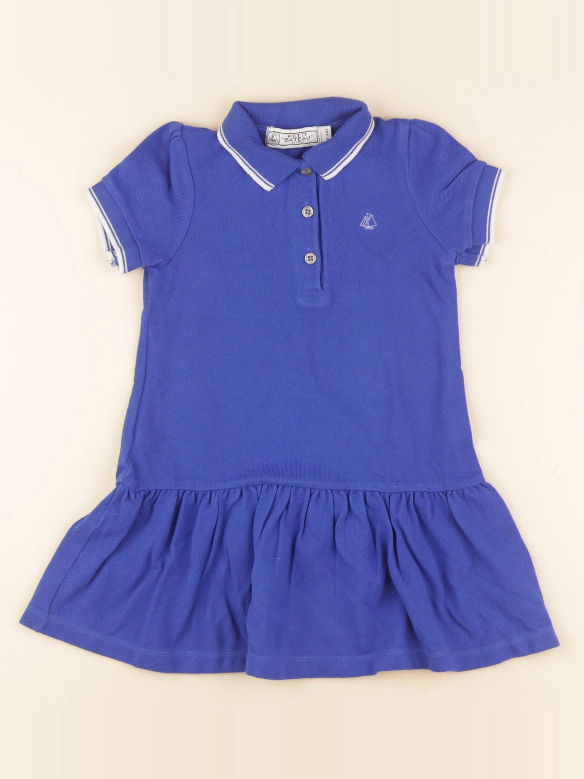 Petit Bateau - robe bleu - 4 ans
