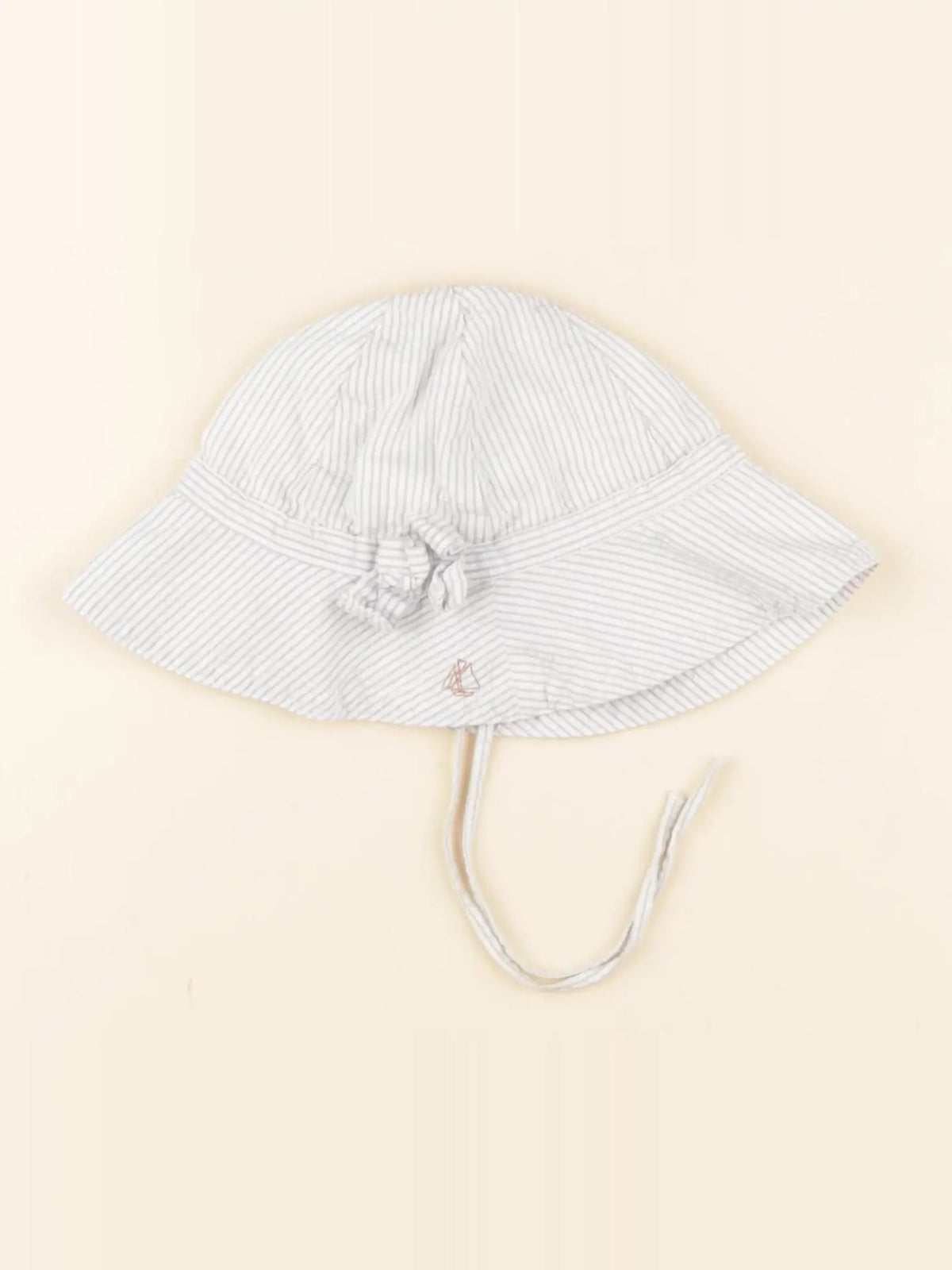 Petit Bateau - chapeau blanc, bleu - 24/36 mois