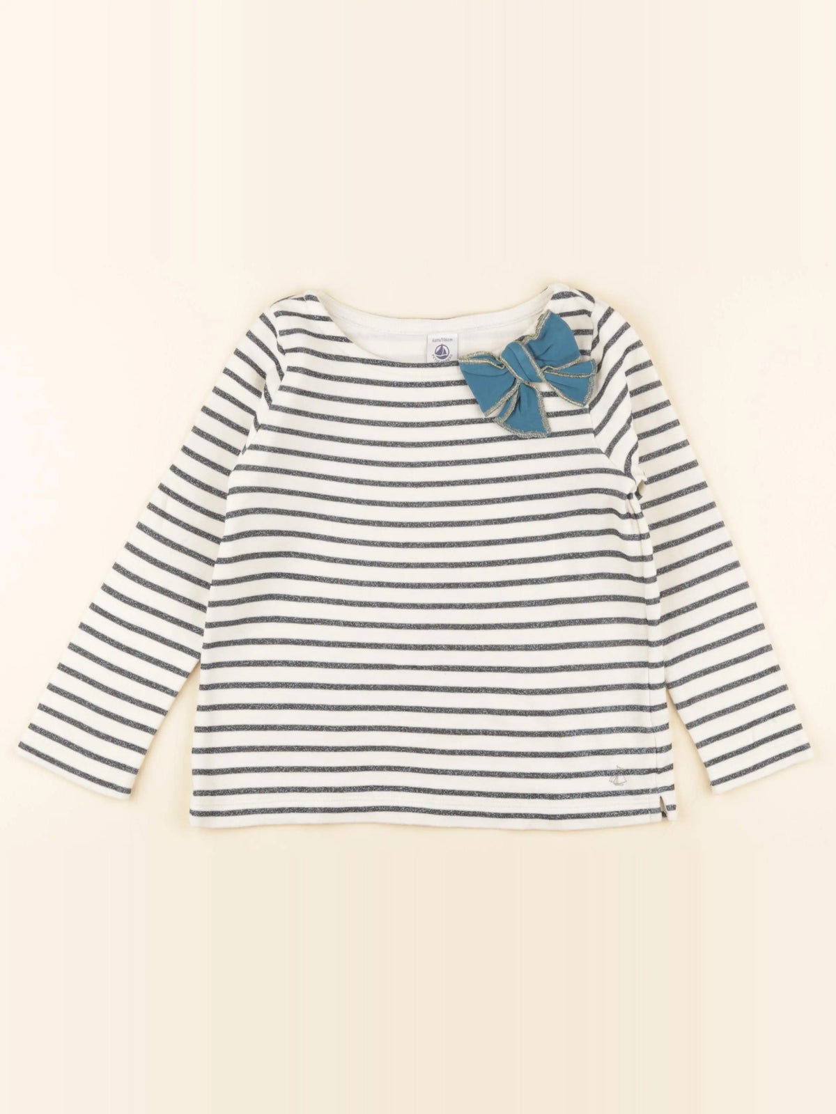 Petit Bateau - tee-shirt beige, bleu - 4 ans