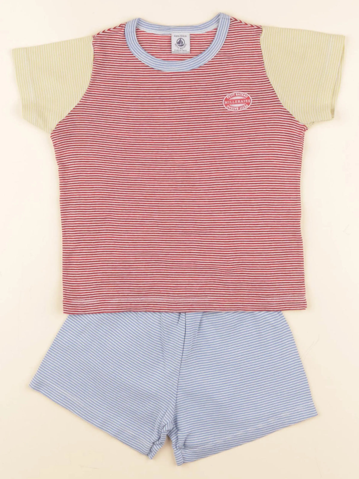 Petit Bateau - pyjama coton multicolore - 4 ans