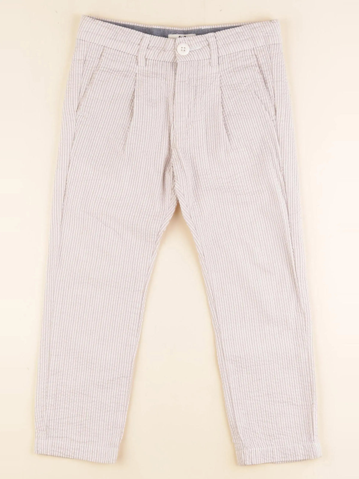 Cyrillus - pantalon blanc, beige - 5 ans