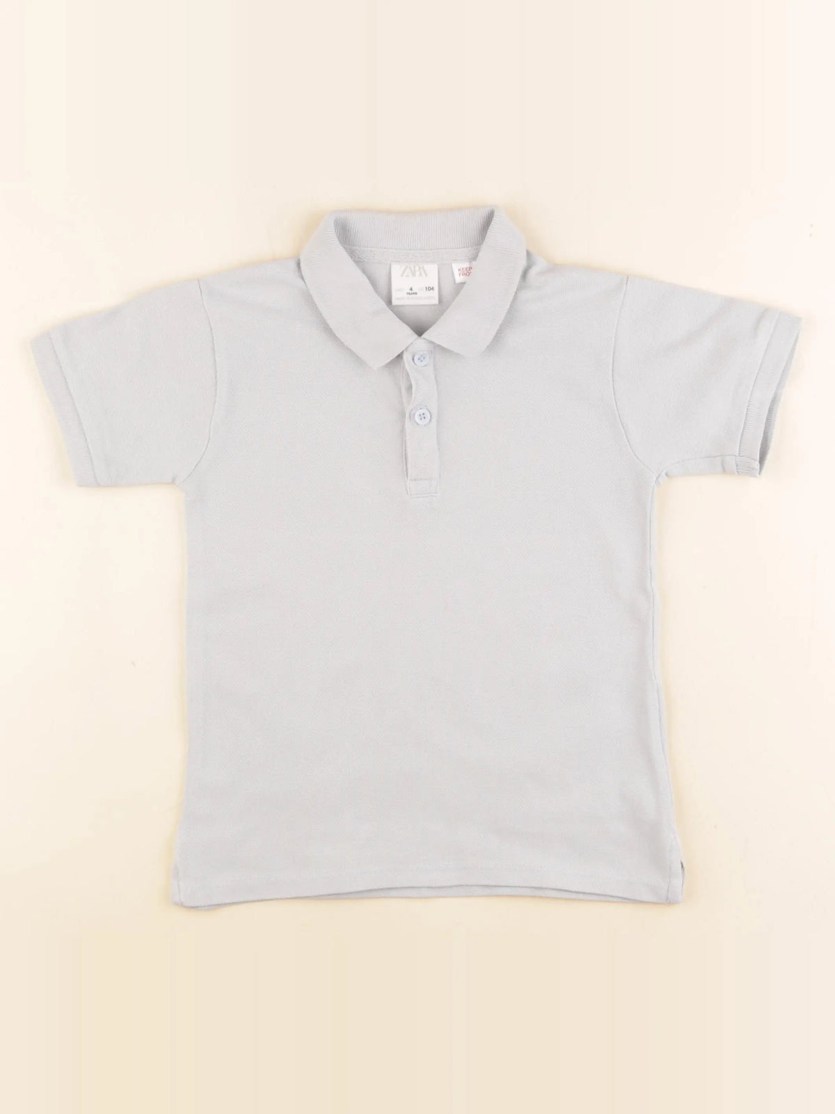 Zara - polo bleu - 4 ans