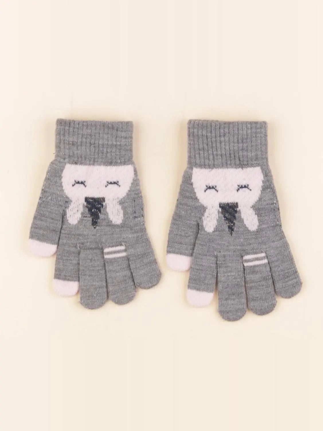 Vertbaudet - gants gris - 8/12 ans