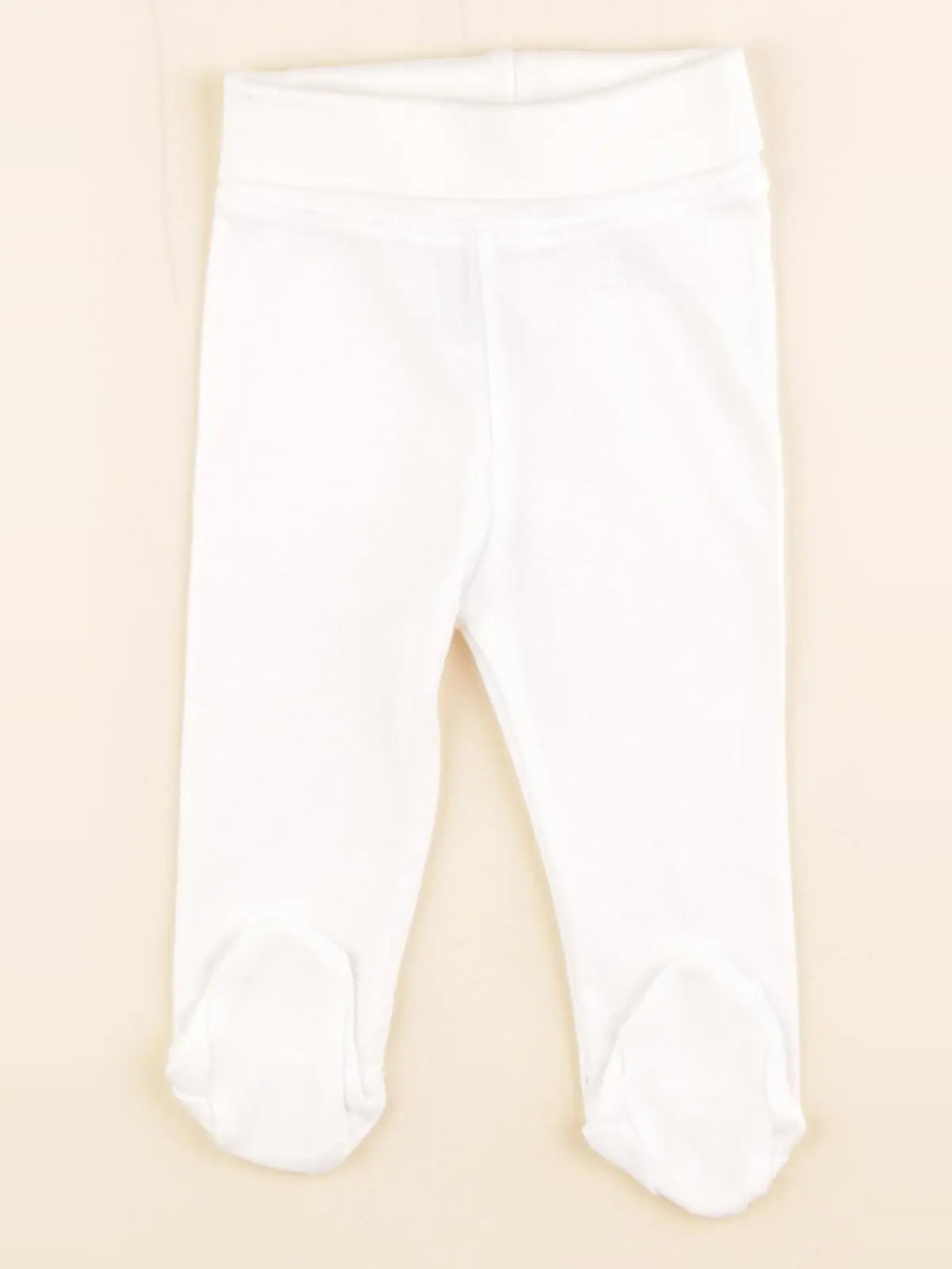 H&M - legging blanc - 2/4 mois