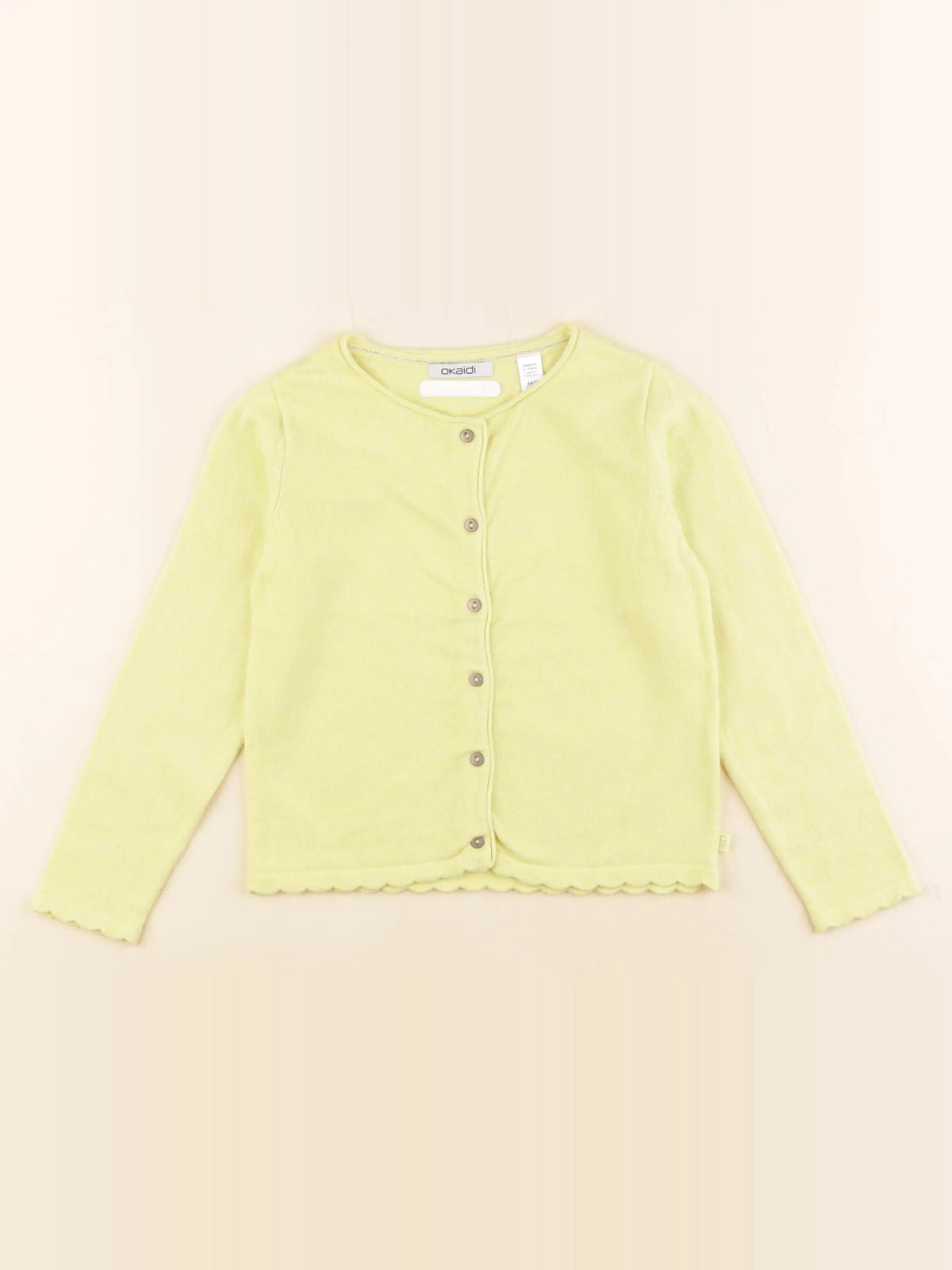 Okaidi - gilet jaune - 4 ans