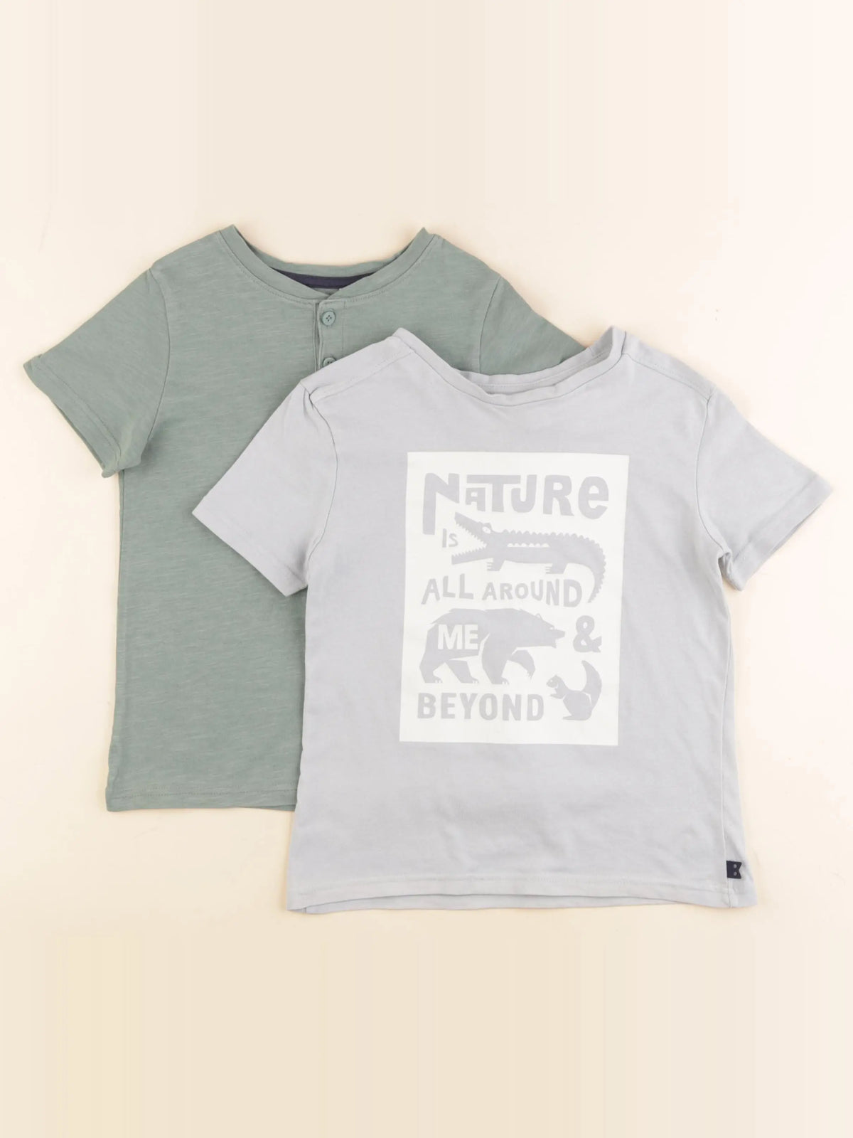 Okaidi - lot de 2 tee-shirts multicolore - 4 ans