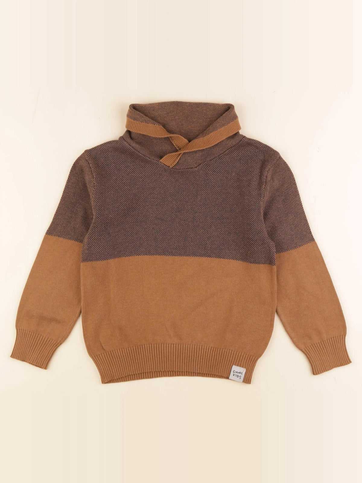 Vertbaudet - pull marron - 6 ans