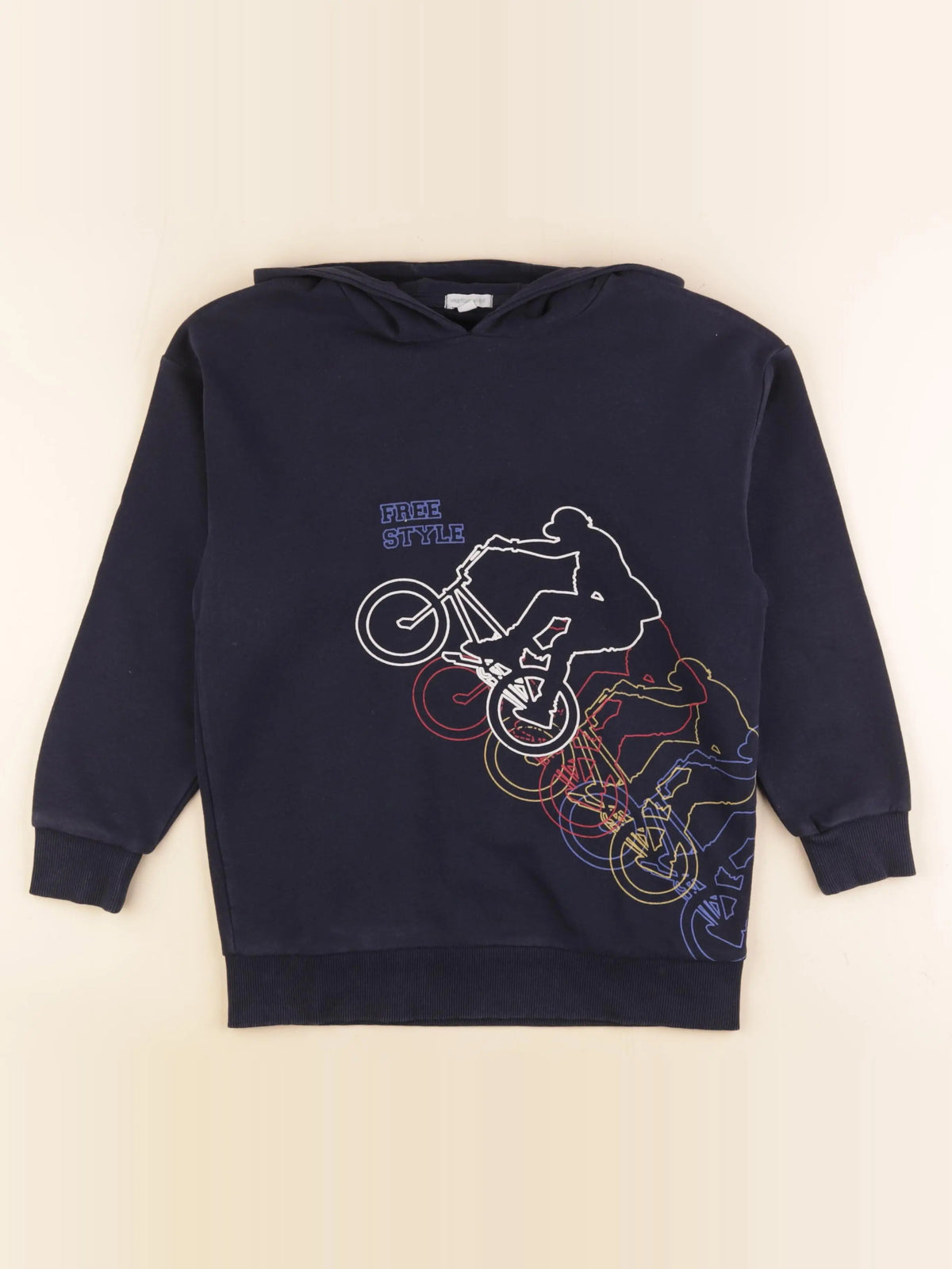 Vertbaudet - sweat bleu - 10 ans
