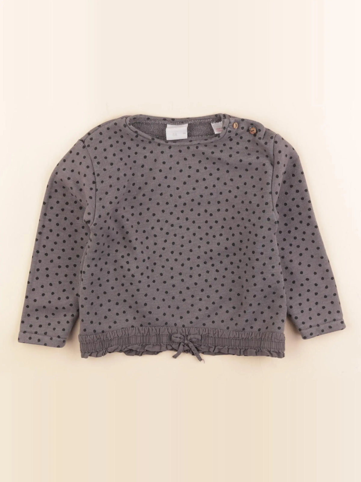 Zara - sweat gris - 2/3 ans