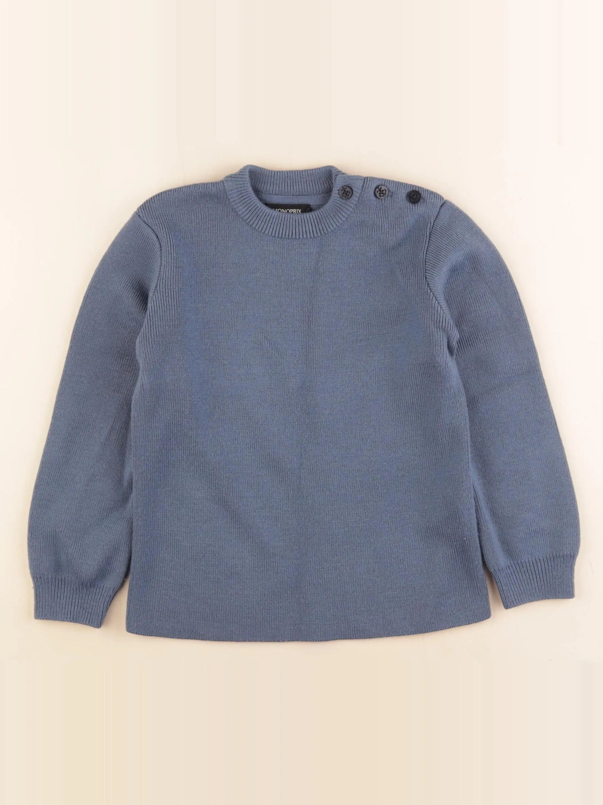 Monoprix - pull bleu - 5 ans