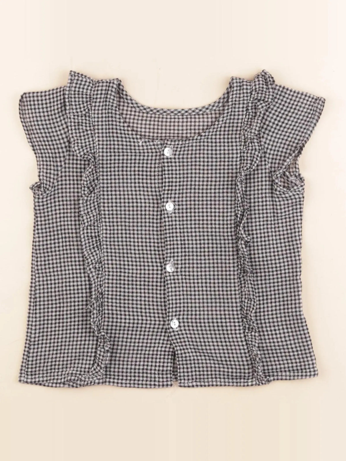 Emile et Ida - blouse noir, blanc - 4 ans